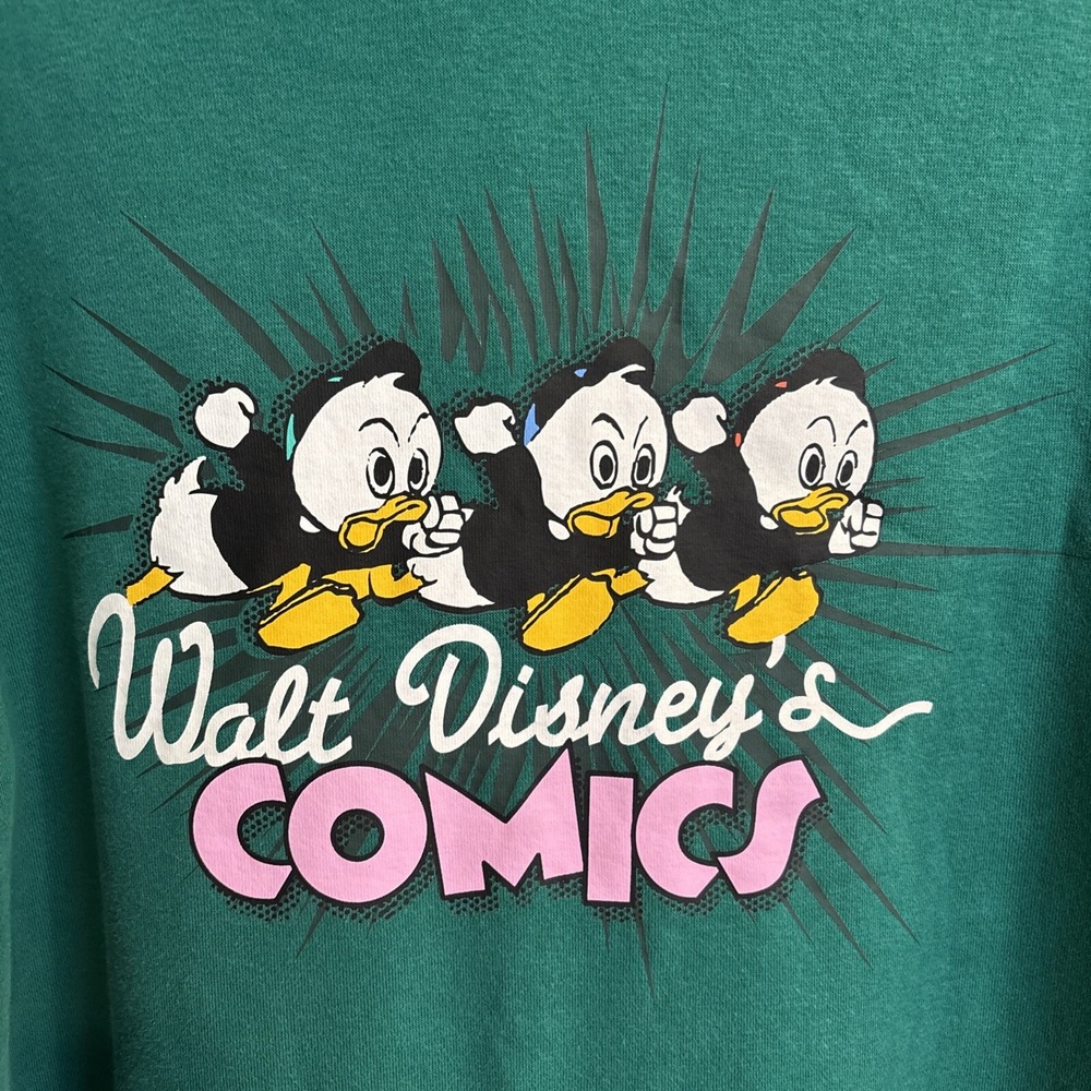 H&M Walt Disney Donald Duck Green Hoodie Comics Size Small Unique Item
